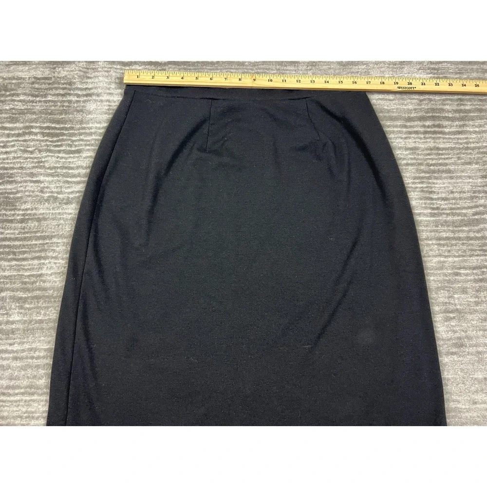 Emma James Liz Claiborne Skirt Womens XL Black Long Polyester‎ Blend Casual